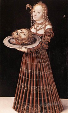 洗礼者聖ヨハネの頭を持つサロメ ルネサンス ルーカス・クラナッハ長老 Oil Paintings